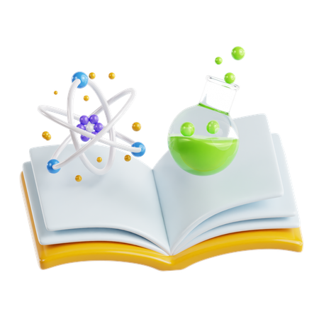 Livre de science  3D Icon