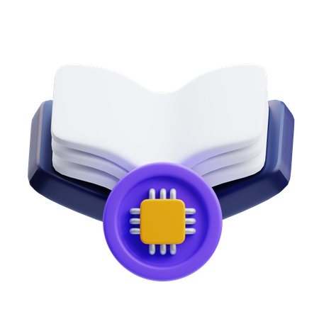Livre technologique  3D Icon
