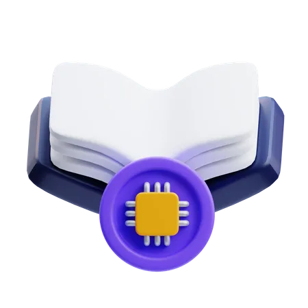 Livre technologique  3D Icon