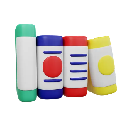 Arrangement de livres  3D Icon