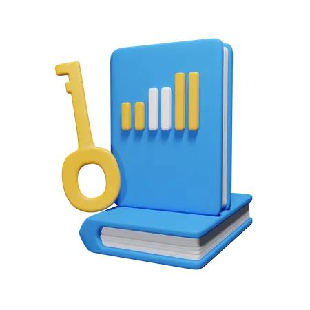 Livres financiers  3D Icon