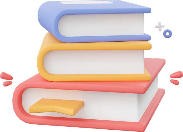 Pile de livres  3D Icon