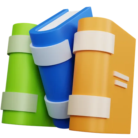 Pile de livres  3D Icon