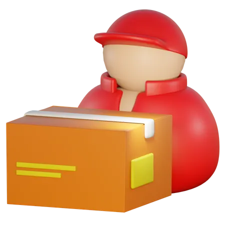 Livreur  3D Icon