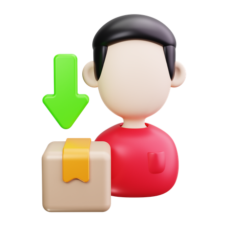 Livreur  3D Icon