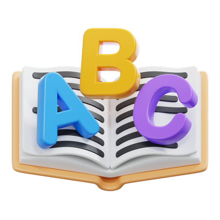 Livro abc  3D Icon