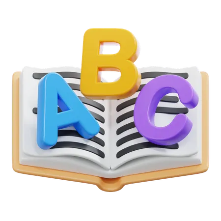 Livro abc  3D Icon