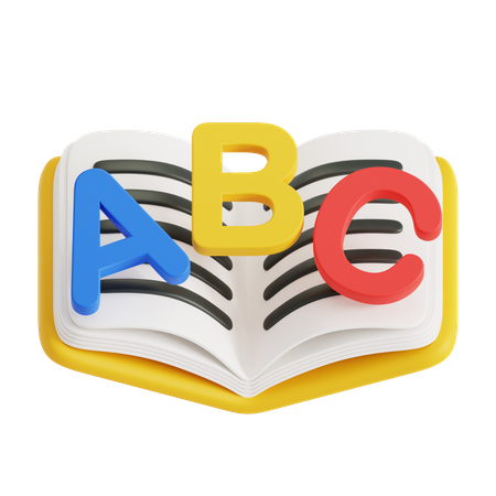 Livro abc  3D Icon