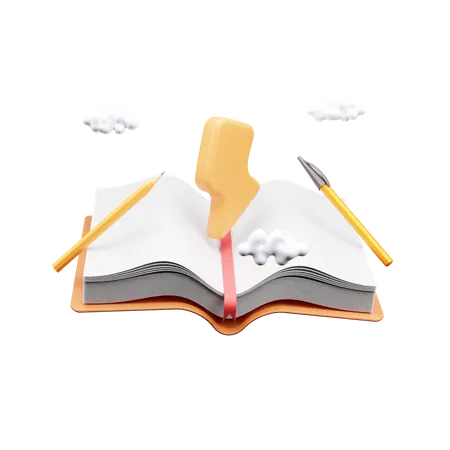 Abra o livro  3D Icon