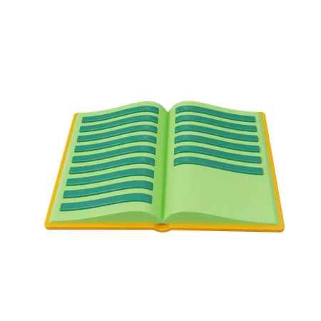 Abra o livro  3D Icon