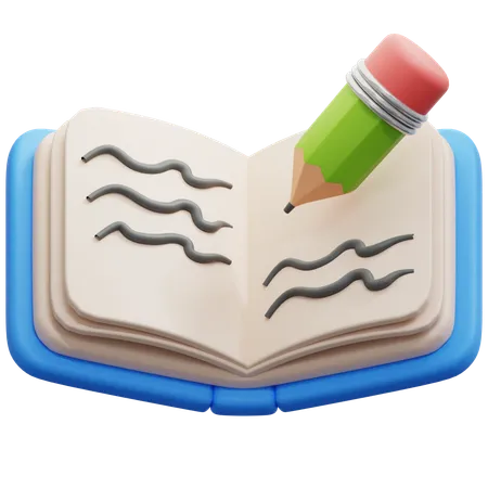 Abra o livro  3D Icon