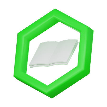 Abra o livro  3D Icon