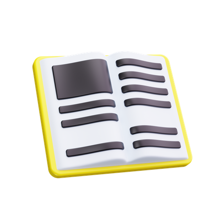 Abra o livro  3D Icon