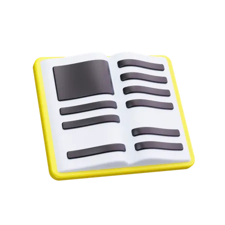 Abra o livro  3D Icon