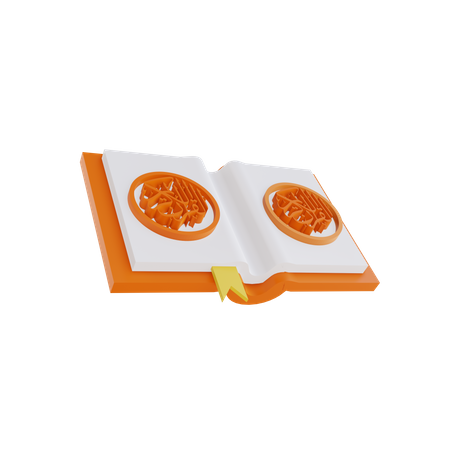 Livro do Alcorão  3D Illustration