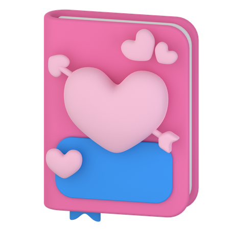Livro de amor  3D Icon