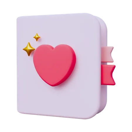 Livro Amor  3D Icon