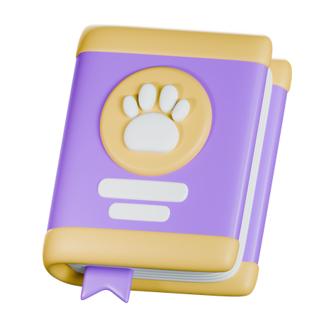 Livro de animais  3D Icon