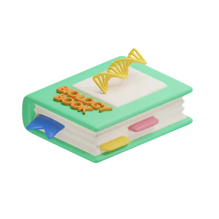 Livro de biologia  3D Icon