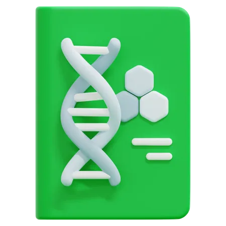 Livro de biologia  3D Icon