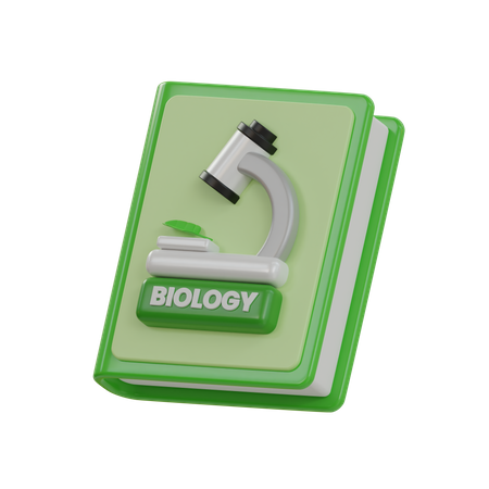 Livro de biologia  3D Icon