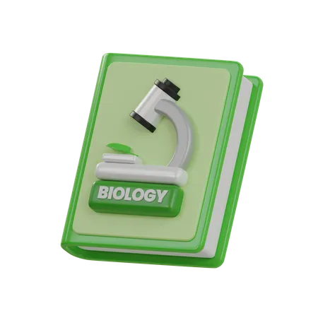 Livro de biologia  3D Icon