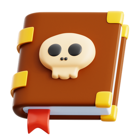 Livro de caveira  3D Icon