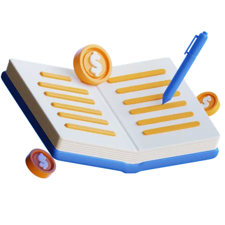Livro de contabilidade  3D Icon