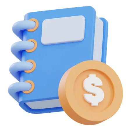 Livro de contabilidade  3D Icon