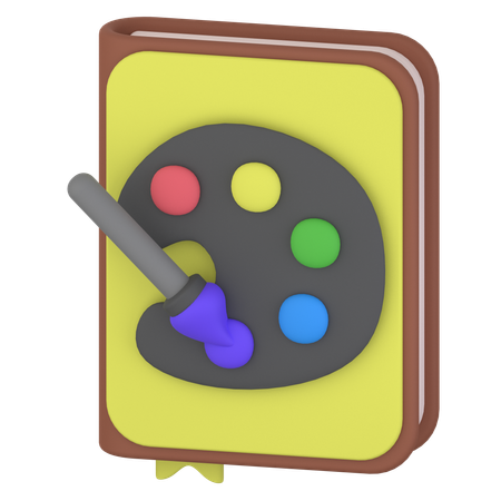 Livro de arte  3D Icon