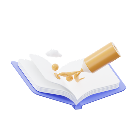 Livro de arte  3D Icon