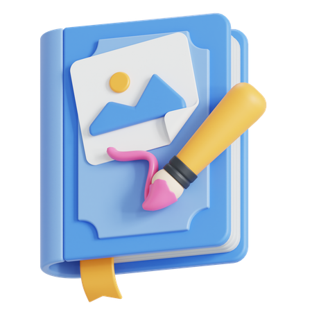 Livro de arte  3D Icon