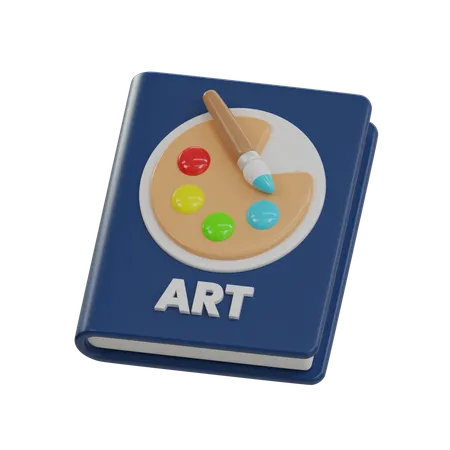 Livro de arte  3D Icon