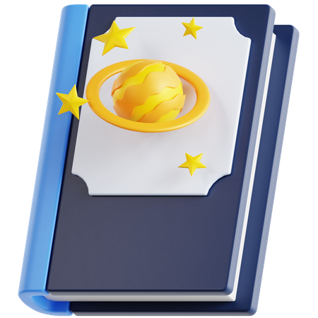 Livro de astronomia  3D Icon