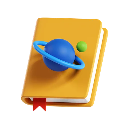 Livro de astronomia  3D Icon