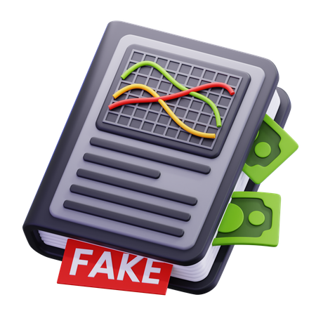 Livro de contabilidade falso  3D Icon