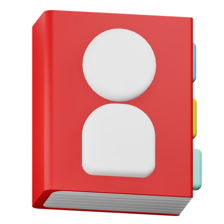 Livro de Contatos  3D Icon