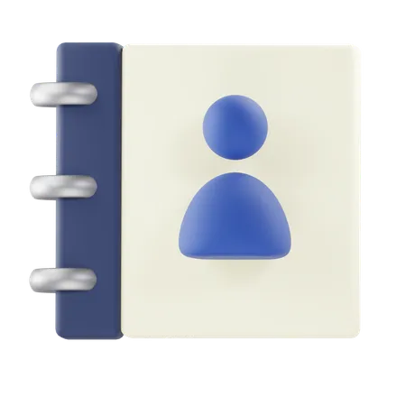 Livro de Contatos  3D Icon