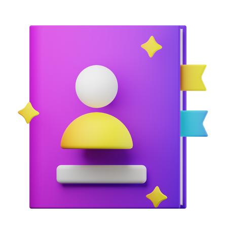 Livro de Contatos  3D Icon