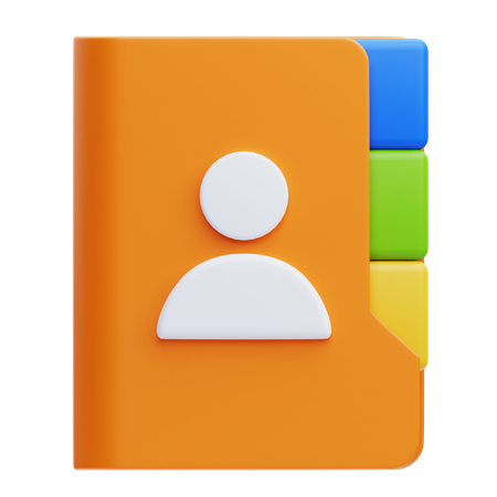 Livro de Contatos  3D Icon