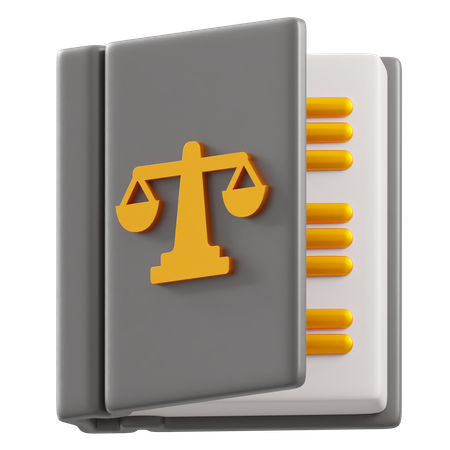 Livro de direito  3D Icon