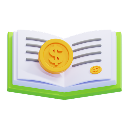 Livro de contabilidade  3D Icon