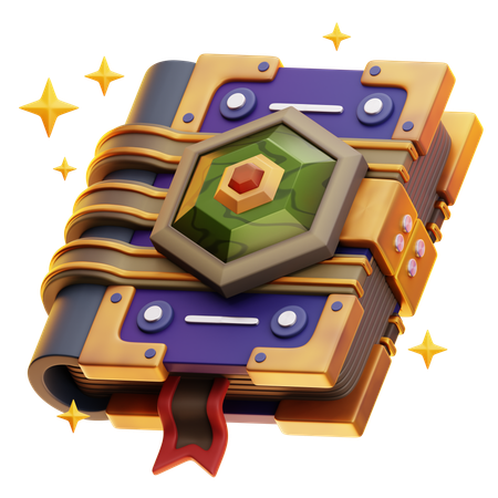 Livro de feitiços  3D Icon