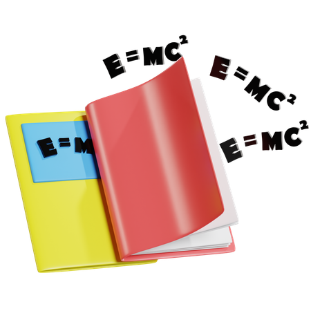 Livro de física  3D Icon