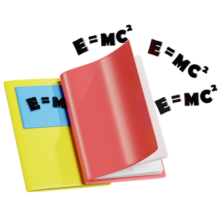 Livro de física  3D Icon