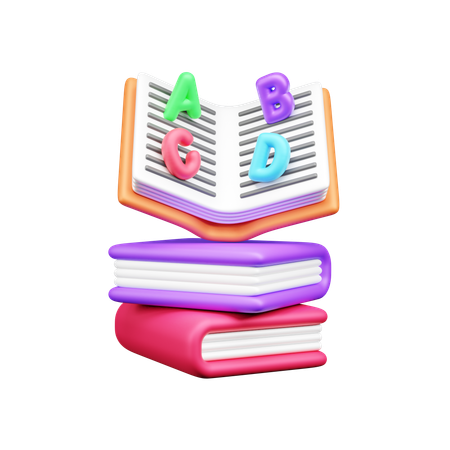 Livro de inglês  3D Icon