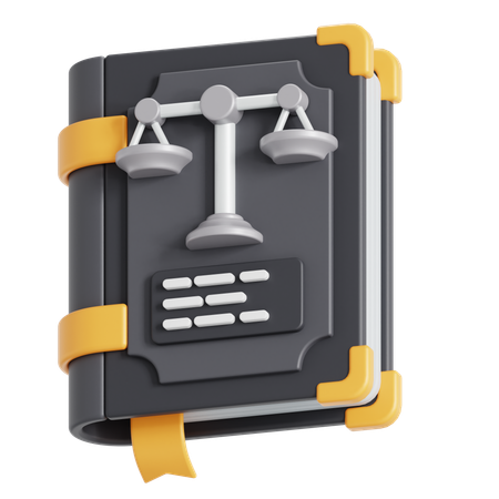 Livro de direito  3D Icon