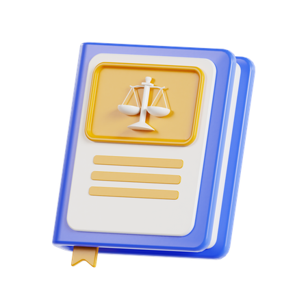 Livro de direito  3D Icon