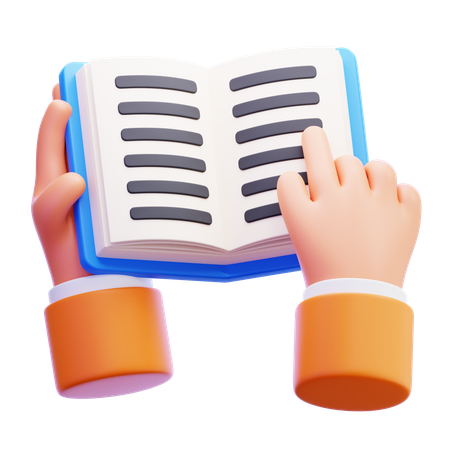 Lendo um livro  3D Icon