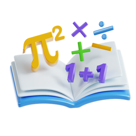 Livro de matemática  3D Icon